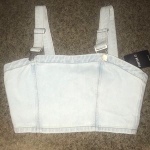 Denim crop top